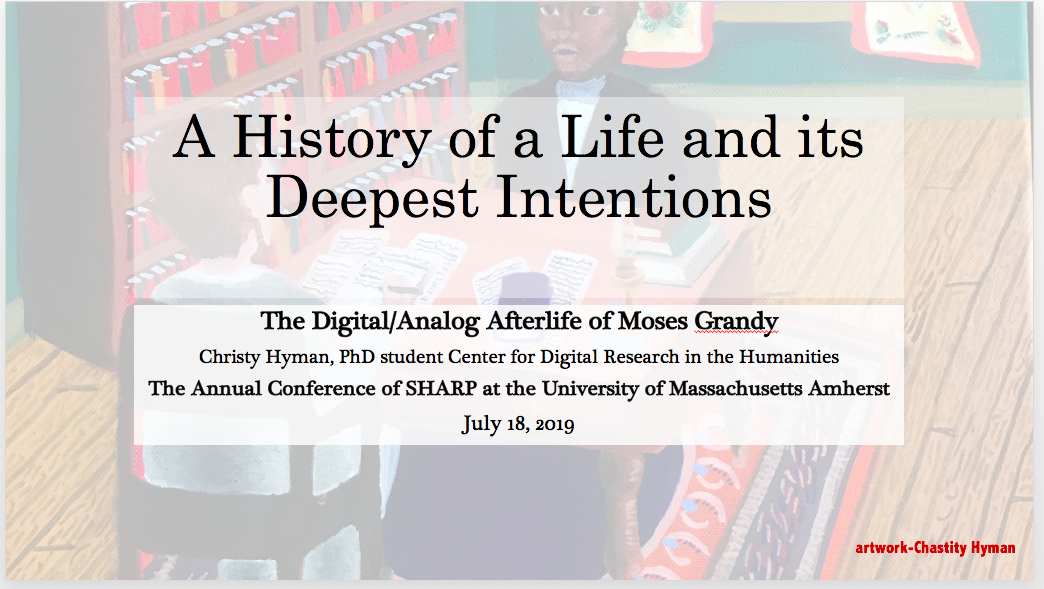 #SHARP19 Presentation Opening and Slides